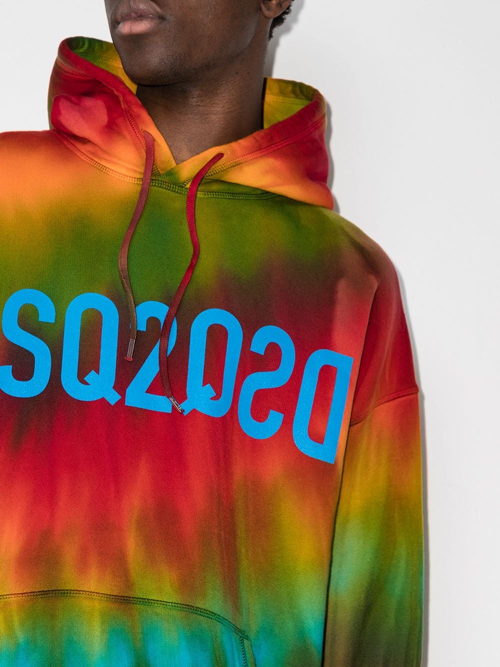 DSQUARED2 Tie-Dye Reverse Dsq2 Hoodie - MAISONDEFASHION.COM