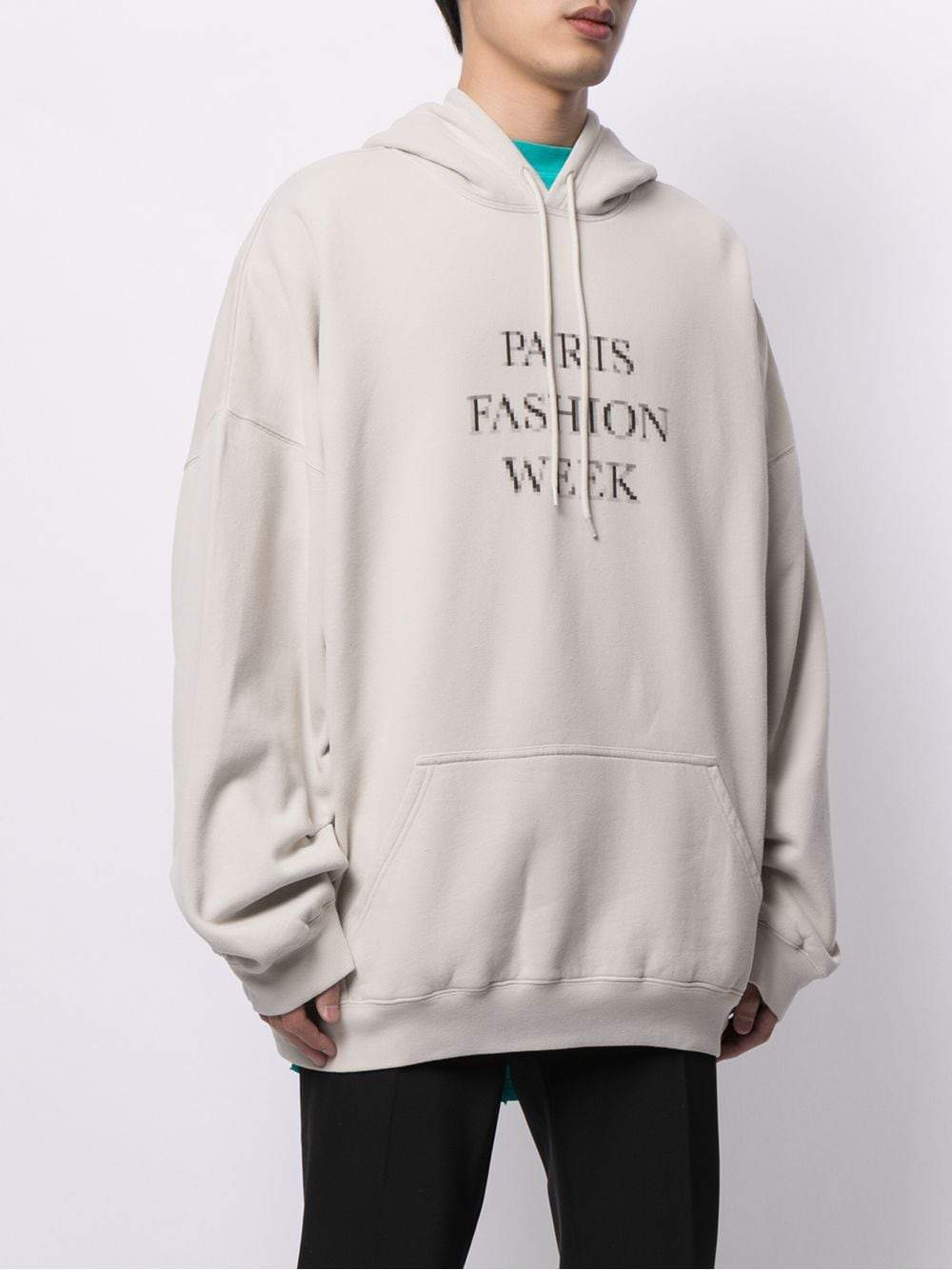 BALENCIAGA Paris Fashion Week Oversized Hoodie Grey BALENCIAGA Paris Fashion Week Oversized Hoodie Grey