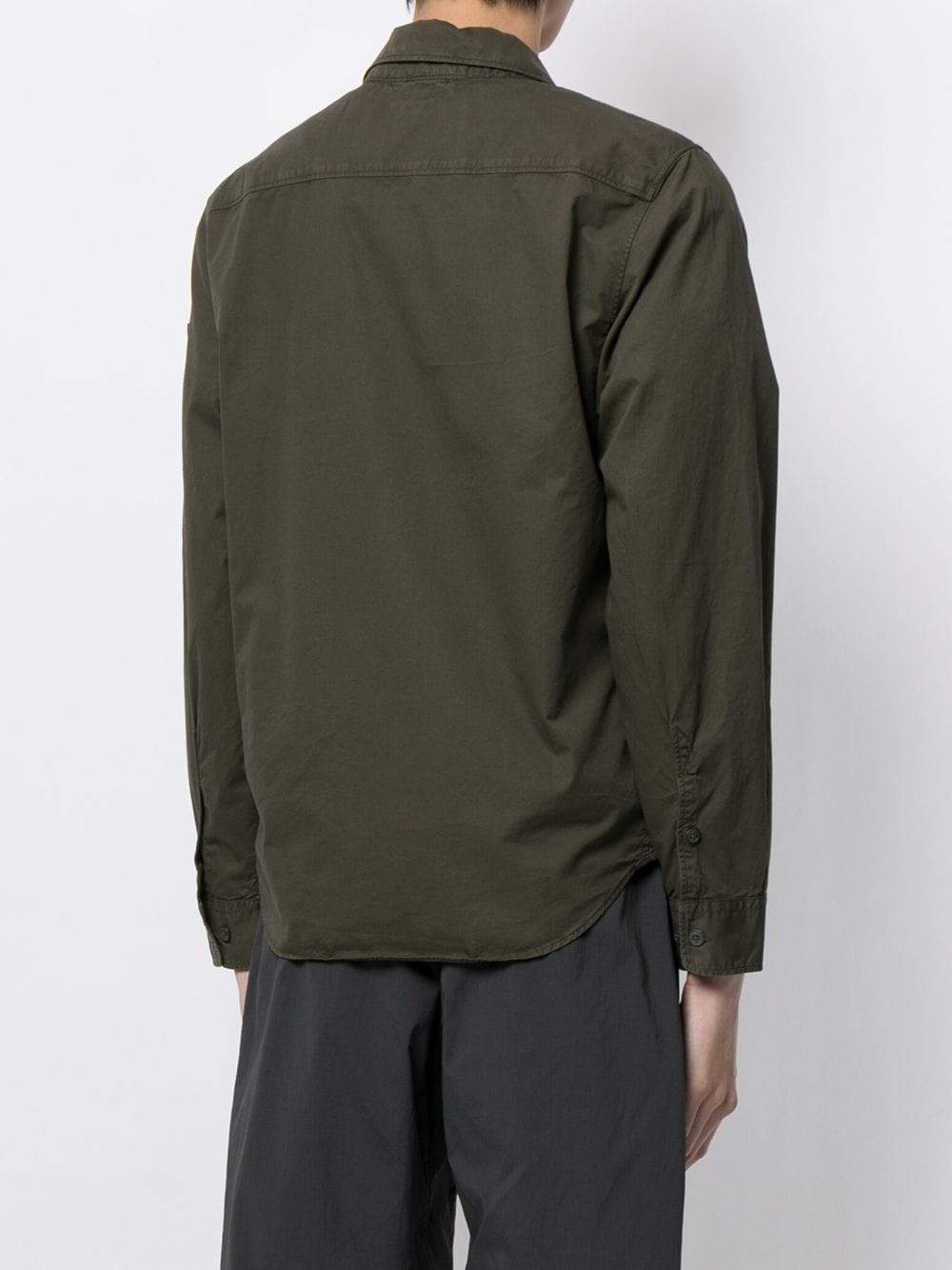 C.P COMPANY Lens Zip Overshirt Khaki - MAISONDEFASHION.COM