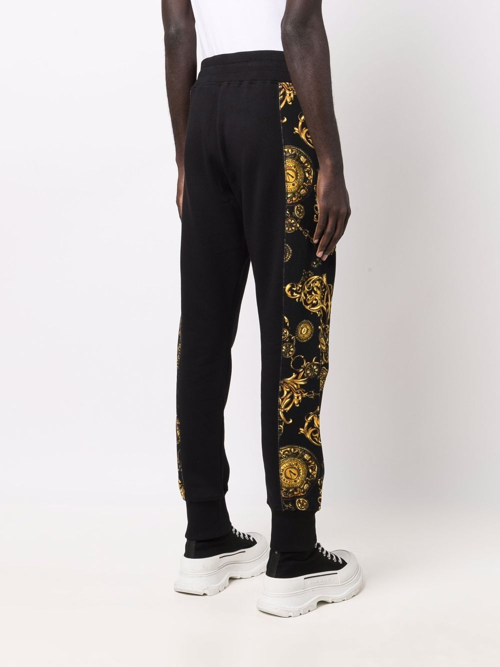 VERSACE Baroque Print Track Pants Black - MAISONDEFASHION.COM