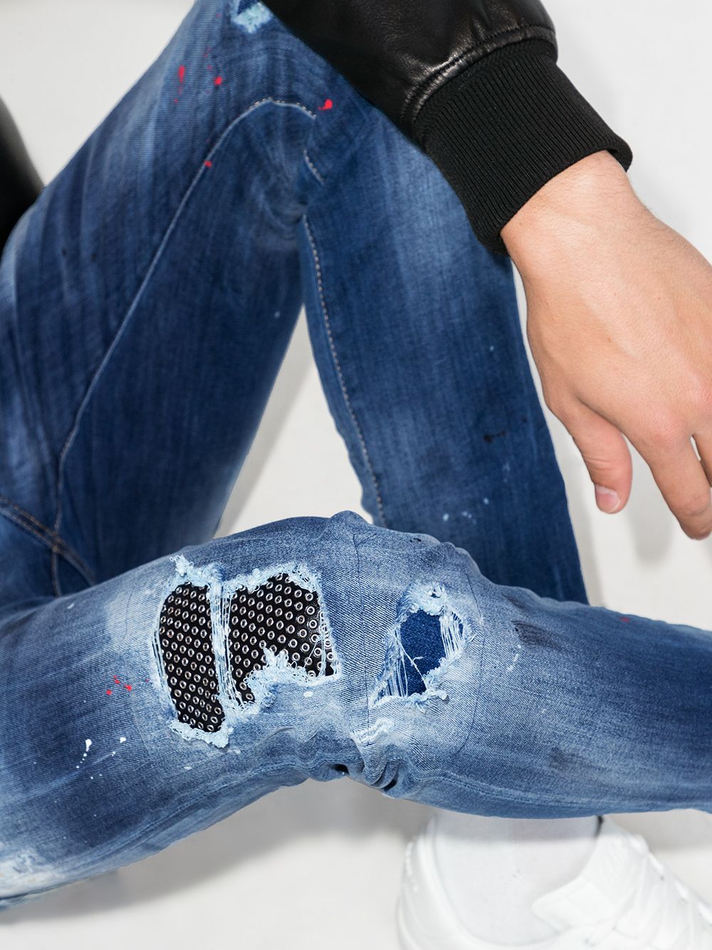 DSQUARED2 Super Twinky skinny jeans Blue – MAISONDEFASHION.COM