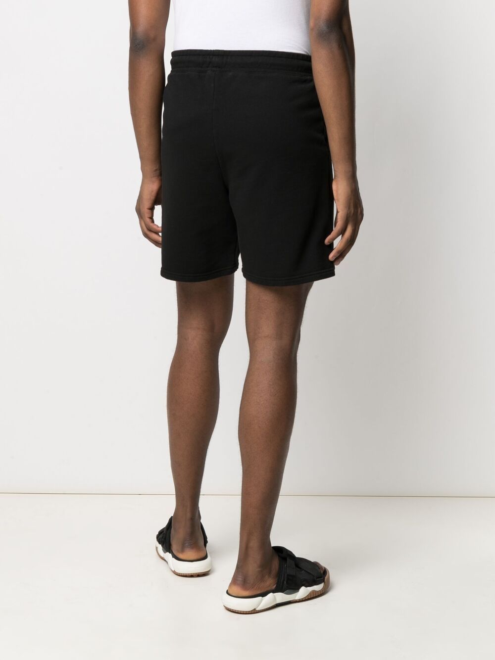 BEL-AIR ATHLETICS Academy Crest Shorts Black - MAISONDEFASHION.COM