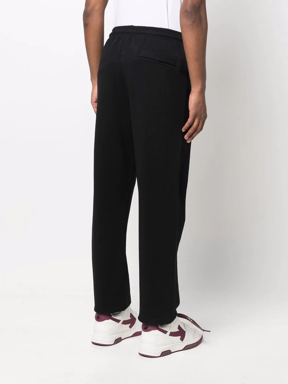 MARCELO BURLON Tempera Cross Relax Sweat Pants Black/White - MAISONDEFASHION.COM