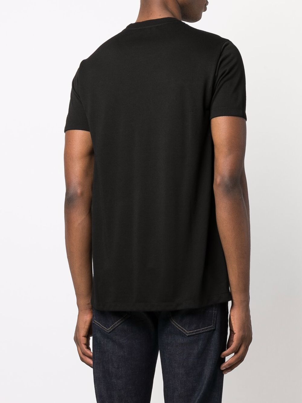 TOM FORD Round-neck short-sleeve T-shirt Black - MAISONDEFASHION.COM