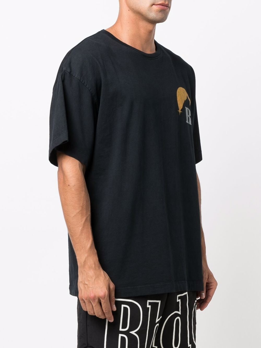 RHUDE Moonlight T-Shirt Black - MAISONDEFASHION.COM