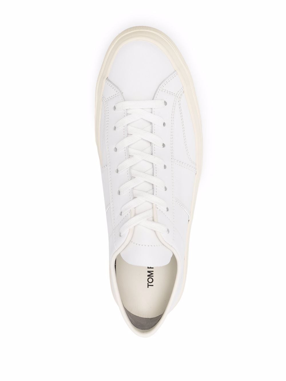 TOM FORD Cambridge Leather Sneakers White - MAISONDEFASHION.COM