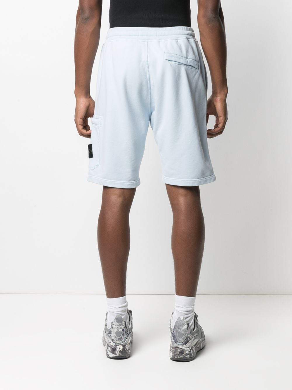 STONE ISLAND Bermuda Cargo Shorts Sky Blue –