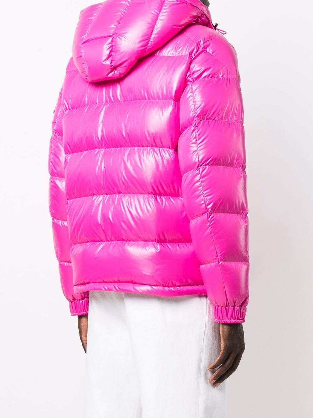MONCLER Maya Padded Jacket Pink - MAISONDEFASHION.COM