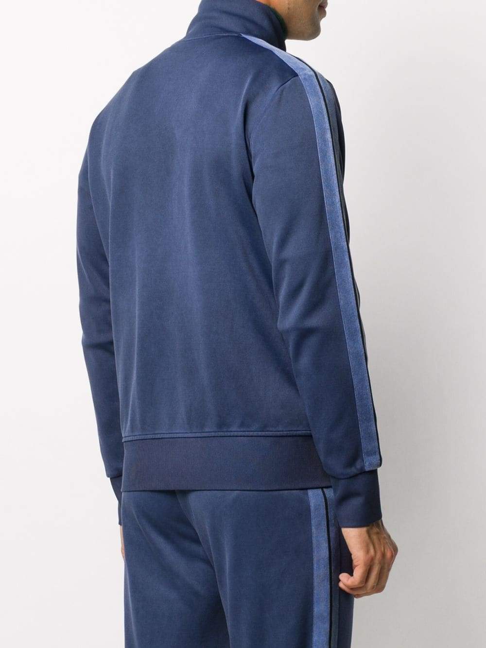 PALM ANGELS Garment Dyed Track Jacket Blue - Maison De Fashion 