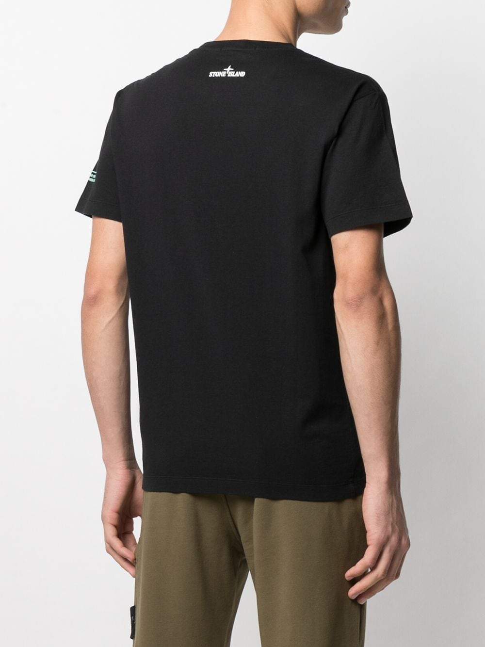 STONE ISLAND Marble One Print T-Shirt Black - MAISONDEFASHION.COM