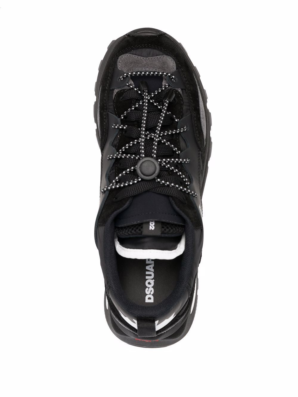 DSQUARED2 Run DS2 panelled sneakers Black - MAISONDEFASHION.COM