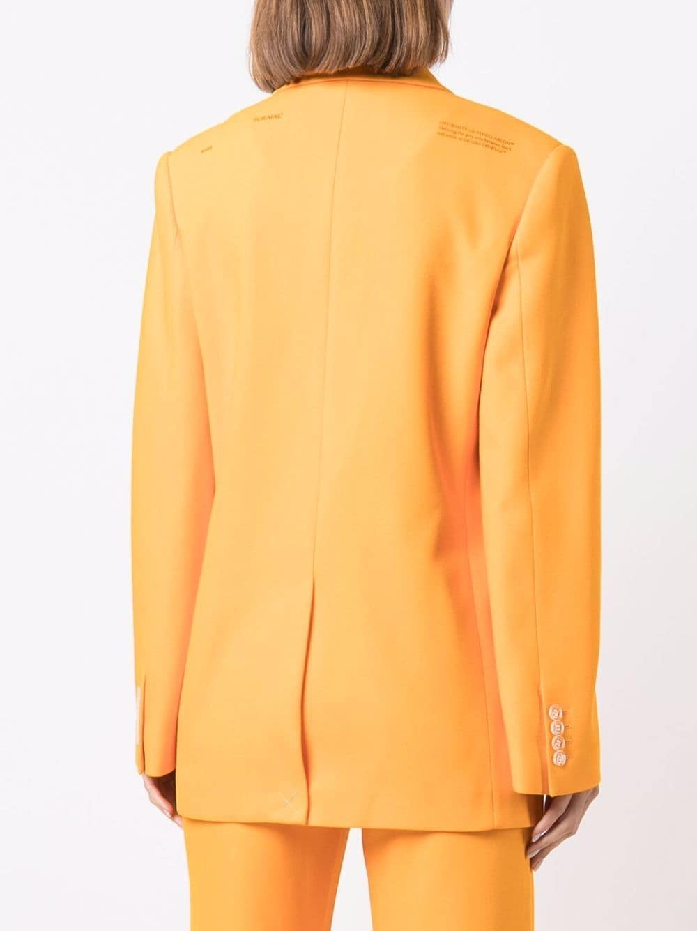 OFF-WHITE WOMEN Crepe Tomboy Jacket Orange - MAISONDEFASHION.COM