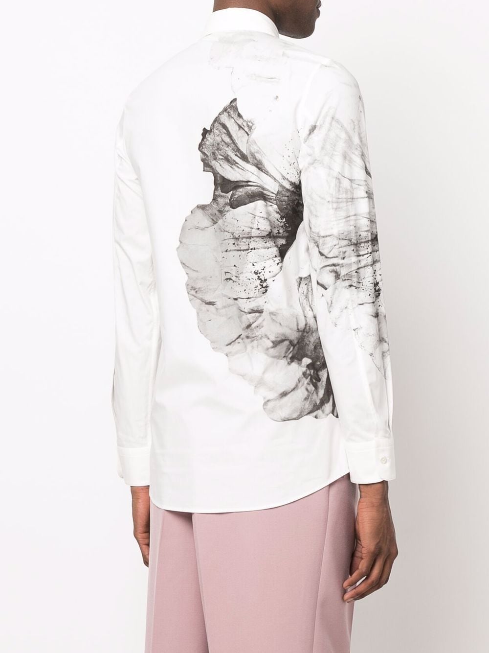 ALEXANDER MCQUEEN Floral Print Buttoned Shirt White - MAISONDEFASHION.COM