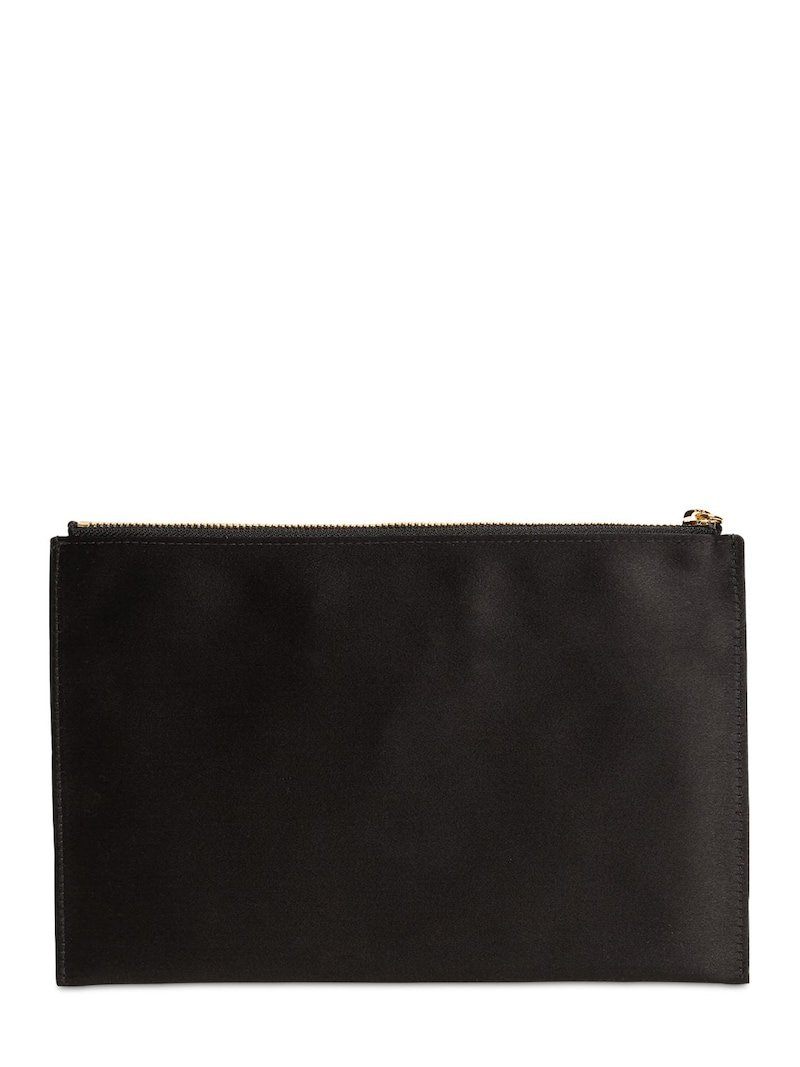 DSQUARED2 Velvet Logo Pouch Black/Gold - Maison De Fashion 