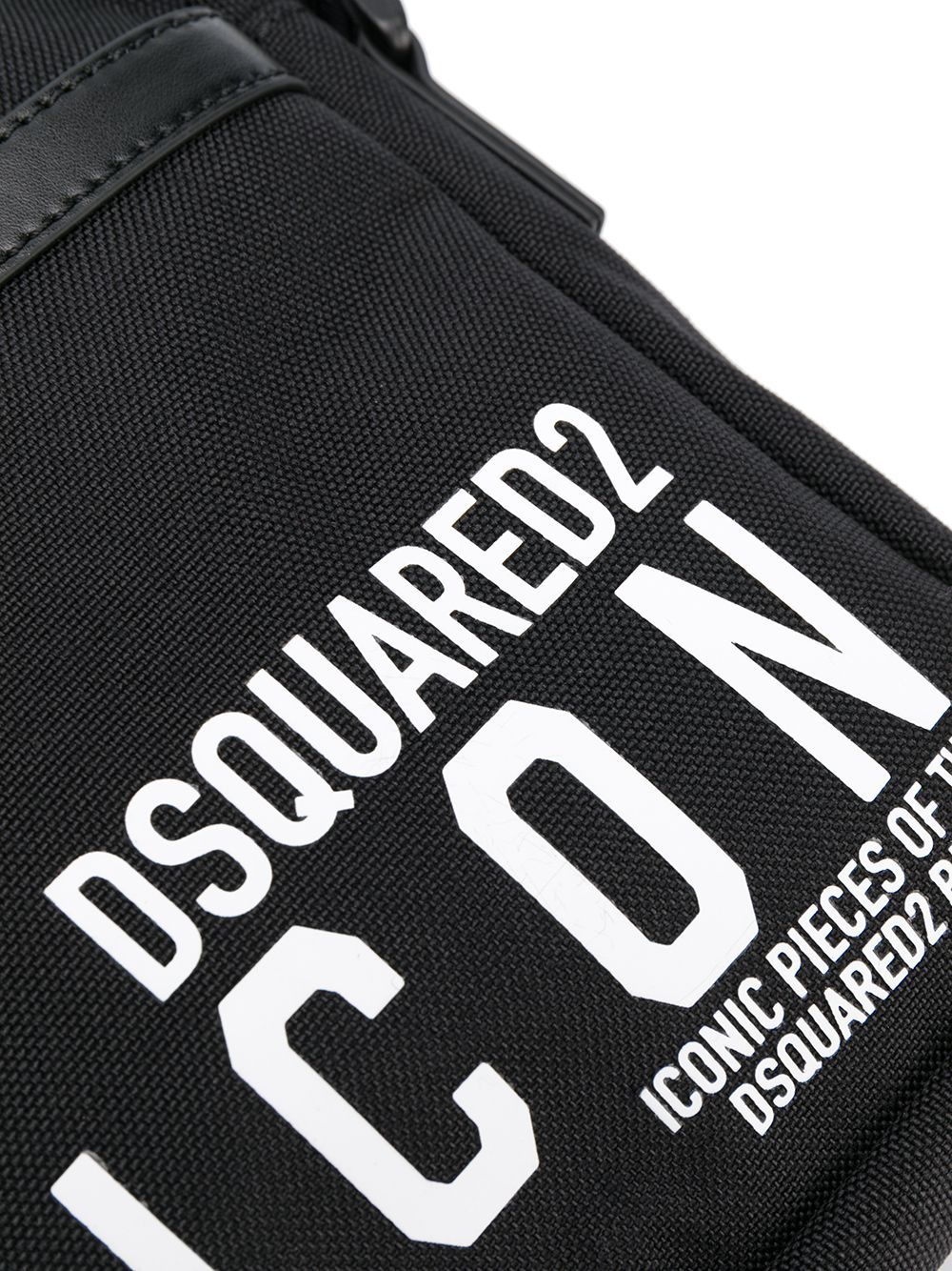 DSQUARED2 Black Icon Logo Crossbody Bag Black - Maison De Fashion 