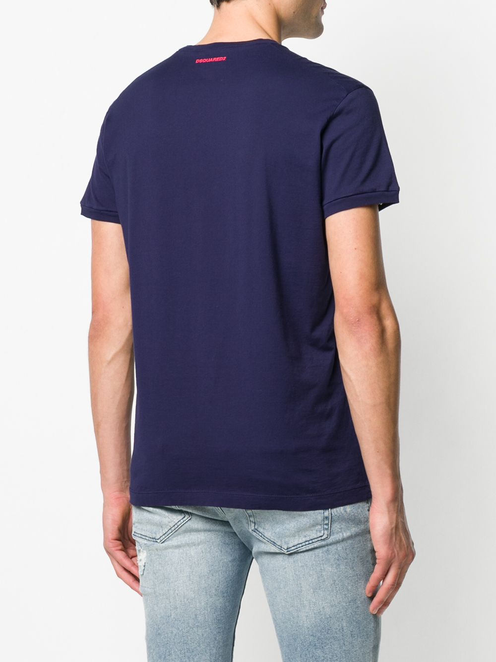 DSQUARED2 Logo print T-shirt Navy - Maison De Fashion 