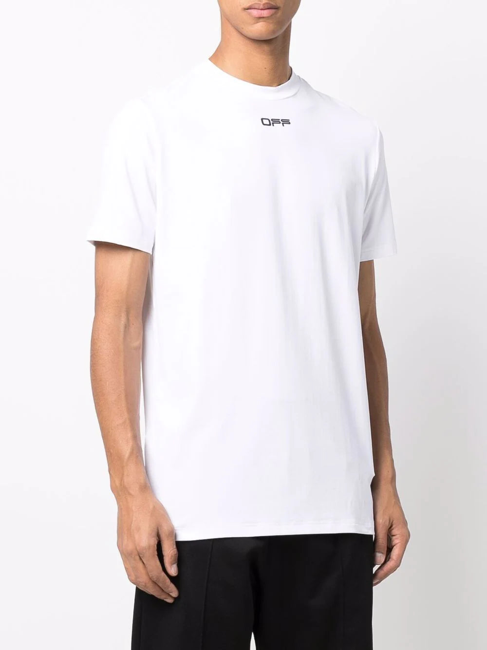 OFF-WHITE Arrow Outline S/S Sport Tee White/Black - MAISONDEFASHION.COM