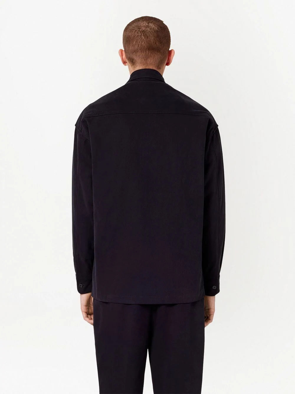 AMI PARIS Two Pocket Overshirt Black - MAISONDEFASHION.COM