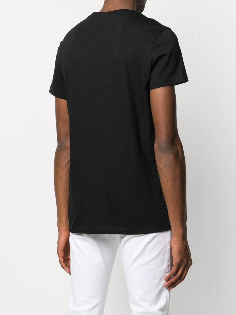 BALMAIN gel logo t-shirt black/blue - Maison De Fashion 