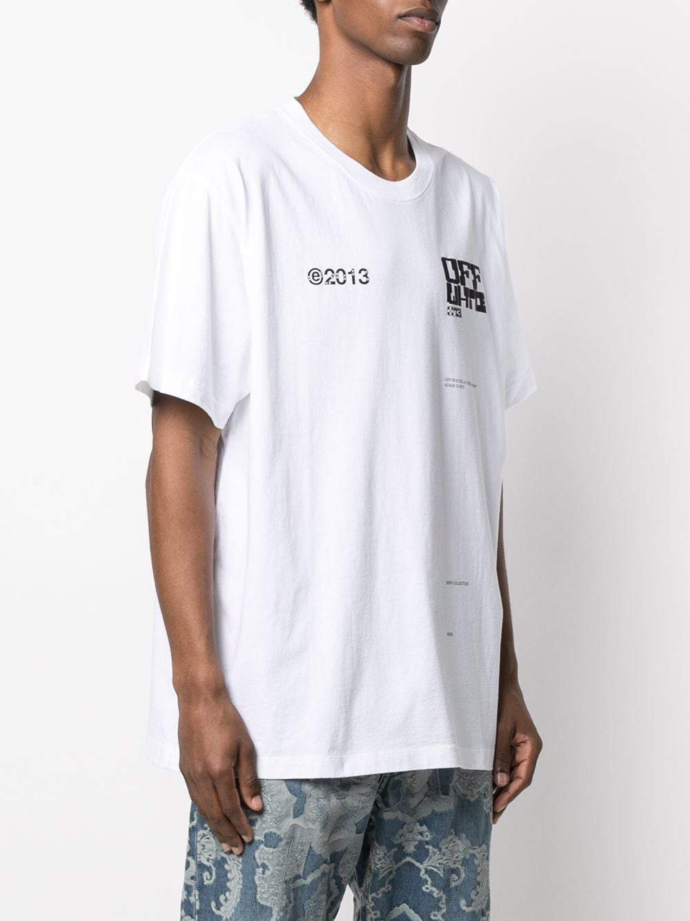 OFF-WHITE Tech Marker Over T-Shirt White – MAISONDEFASHION.COM