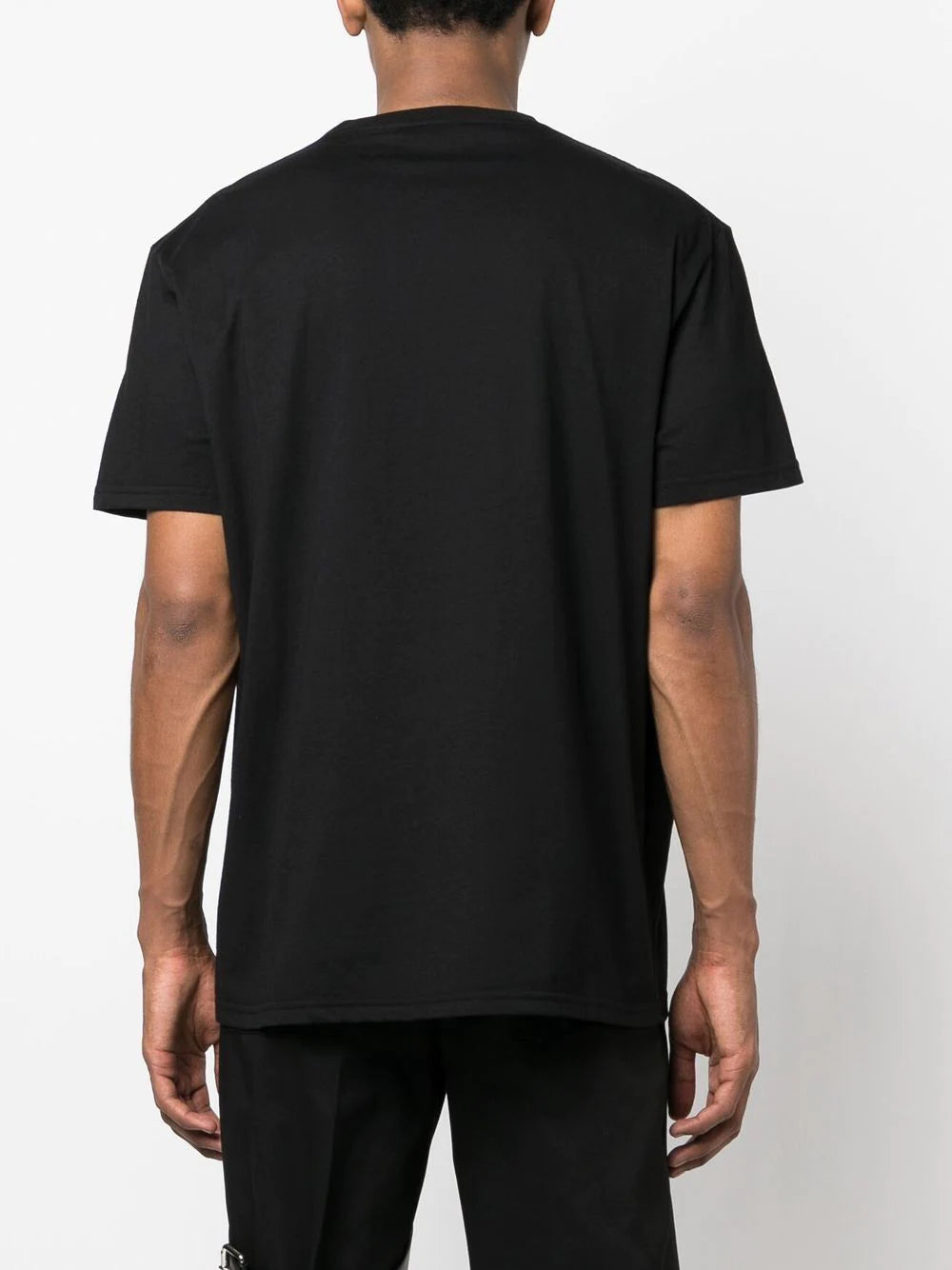 ALEXANDER MCQUEEN Graffiti Logo-print T-shirt Black - MAISONDEFASHION.COM