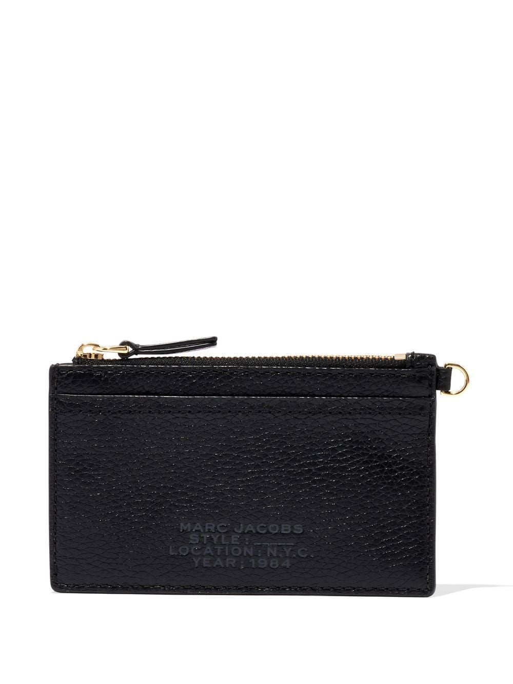 MARC JACOBS WOMEN The Top Zip Wristlet Wallet Black - MAISONDEFASHION.COM