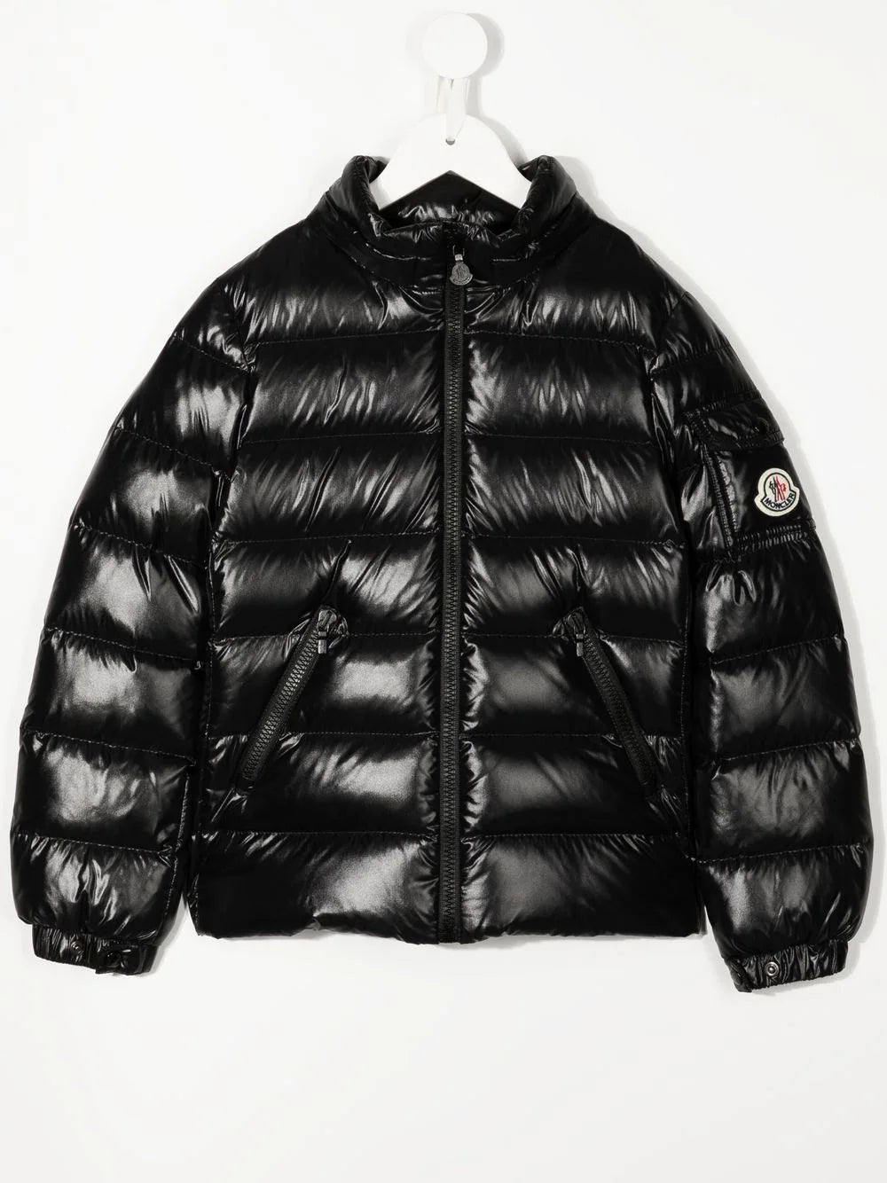 MONCLER KIDS Faux-fur hood puffer jacket Black - MAISONDEFASHION.COM
