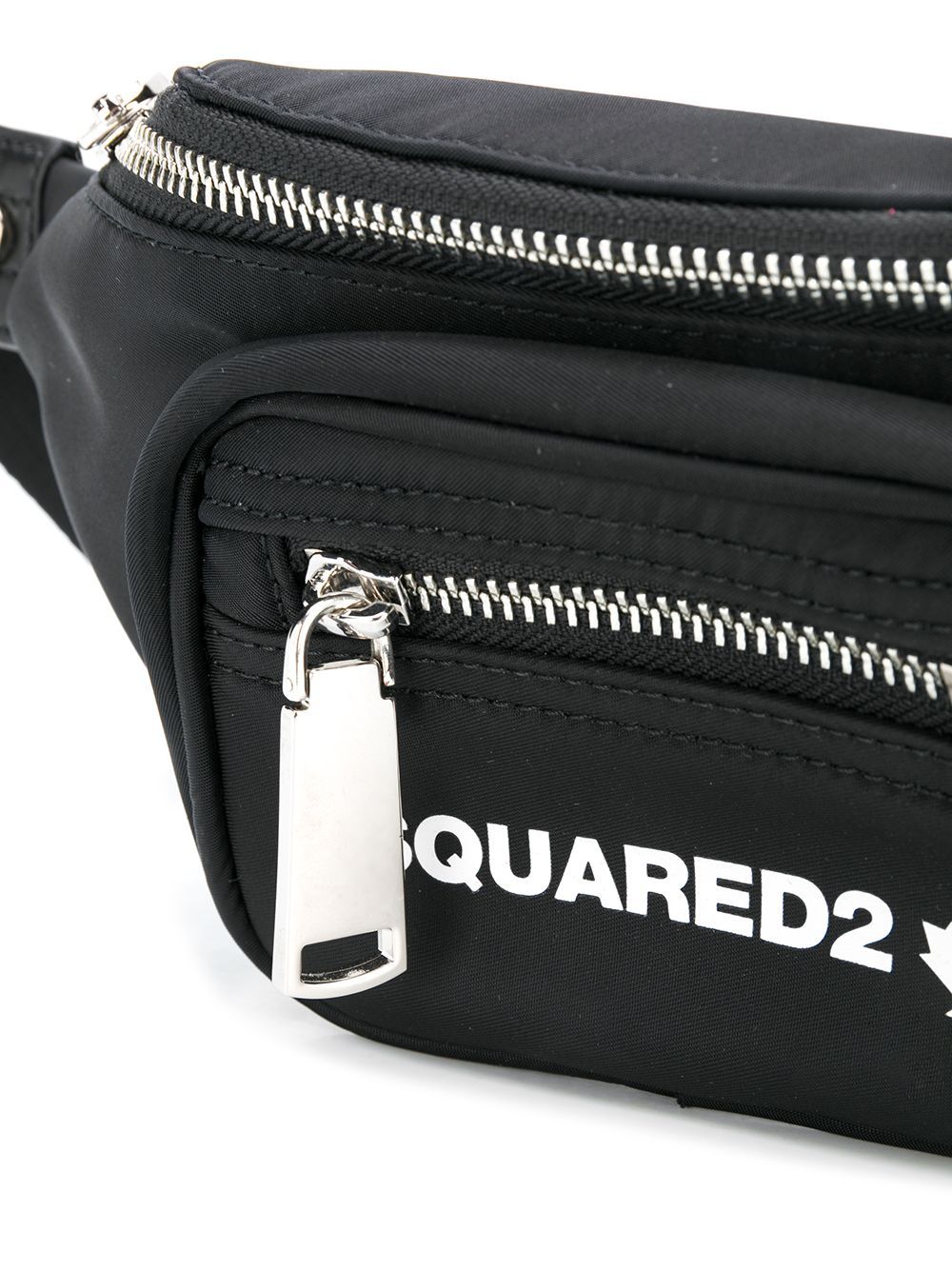 DSQUARED2 Logo Belt Bag Black/White - Maison De Fashion 