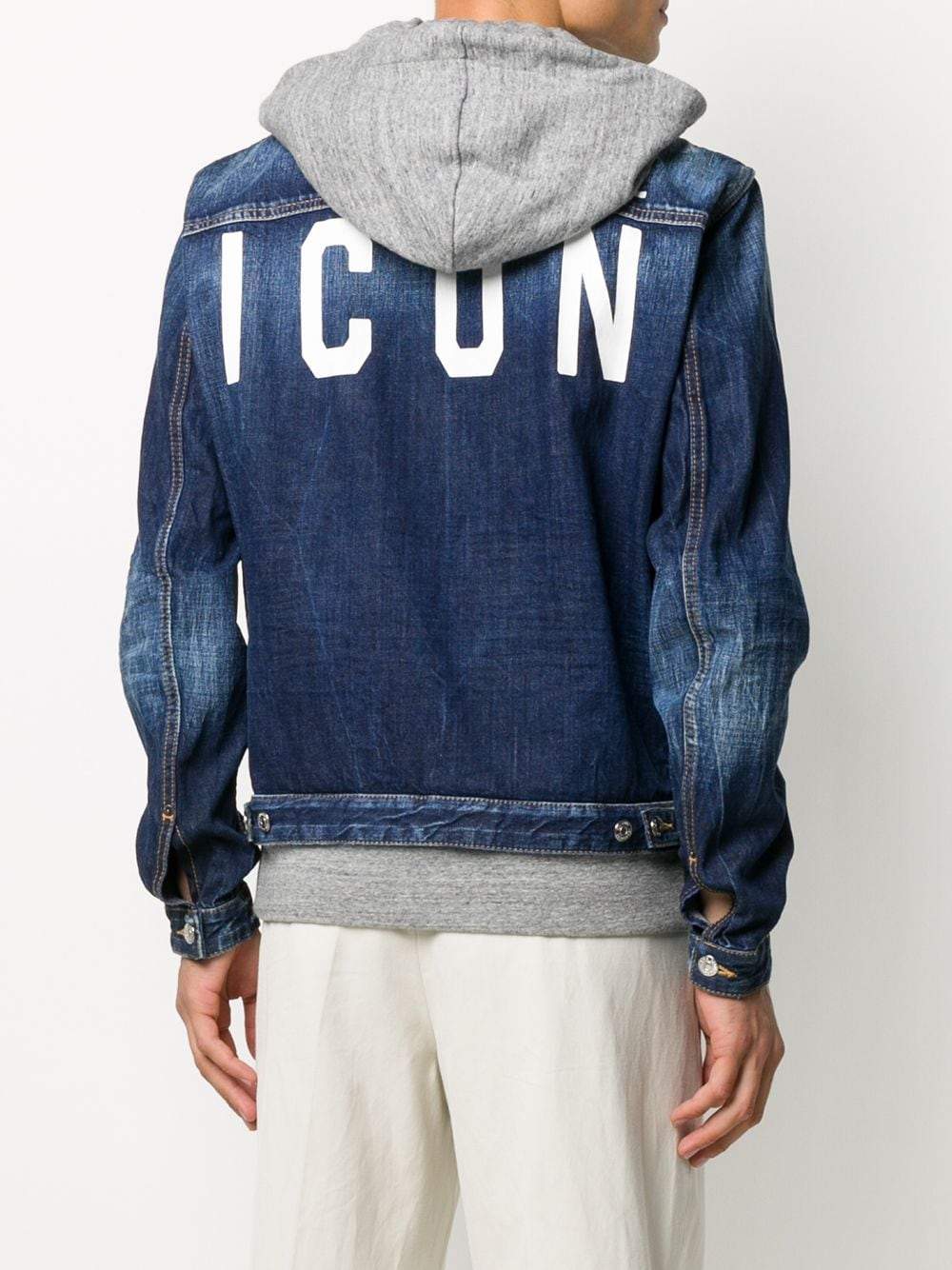 DSQUARED2 ICON Logo Denim Jacket – MAISONDEFASHION.COM