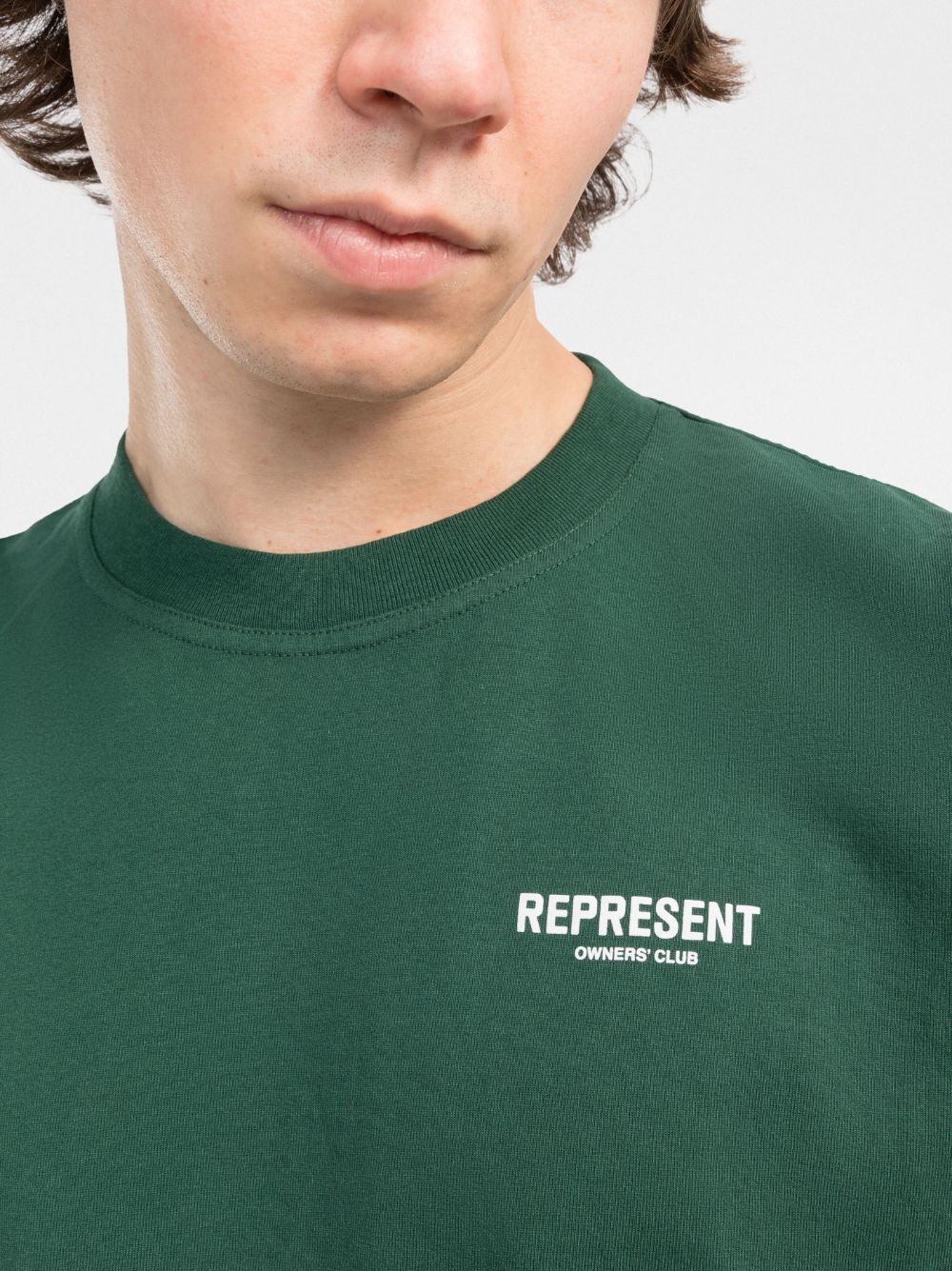 REPRESENT Owners Club T-Shirt Racing Green - MAISONDEFASHION.COM