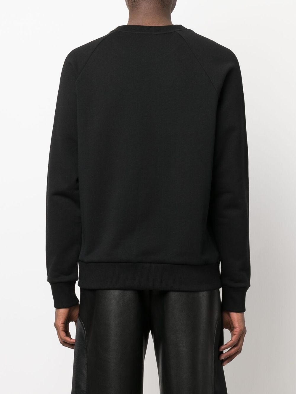 BALMAIN Embroidered Sweatshirt Black - MAISONDEFASHION.COM