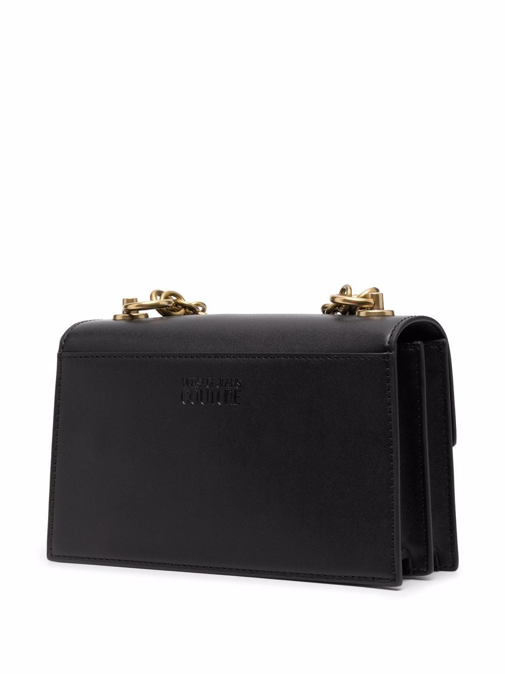 VERSACE JEANS COUTURE WOMEN Charm Chain Bag Black - MAISONDEFASHION.COM