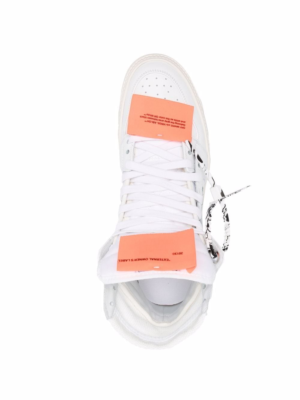 OFF-WHITE Off Court 3.0 Leather Sneakers White - MAISONDEFASHION.COM