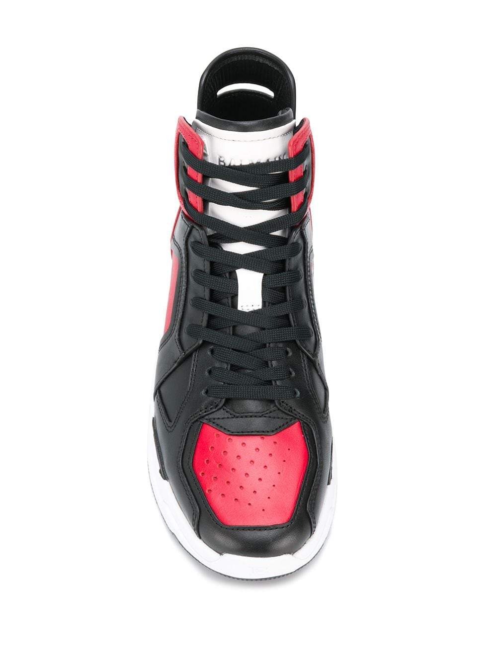 Balmain B-BALL sneakers black/red - MAISONDEFASHION.COM