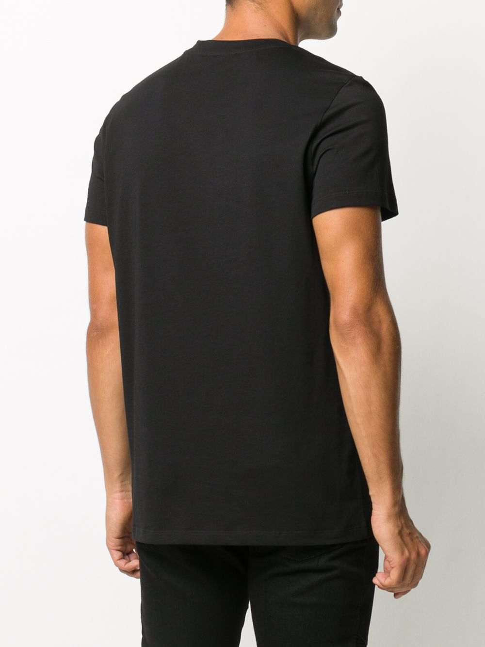 BALMAIN Mirrored Logo T-Shirt Black - Maison De Fashion 