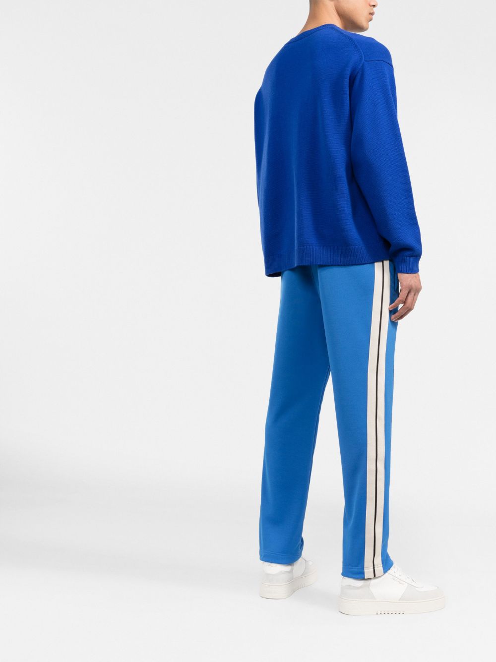 PALM ANGELS Slim Track Pants Blue - MAISONDEFASHION.COM