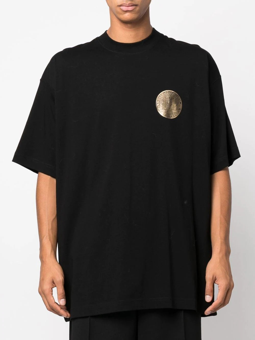 VETEMENTS Cryptocurrency Logo T-Shirt Black - MAISONDEFASHION.COM