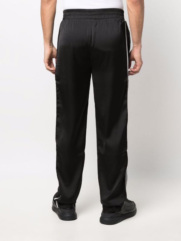 BEL-AIR ATHLETICS Logo Embroidered Track Pants Black - MAISONDEFASHION.COM