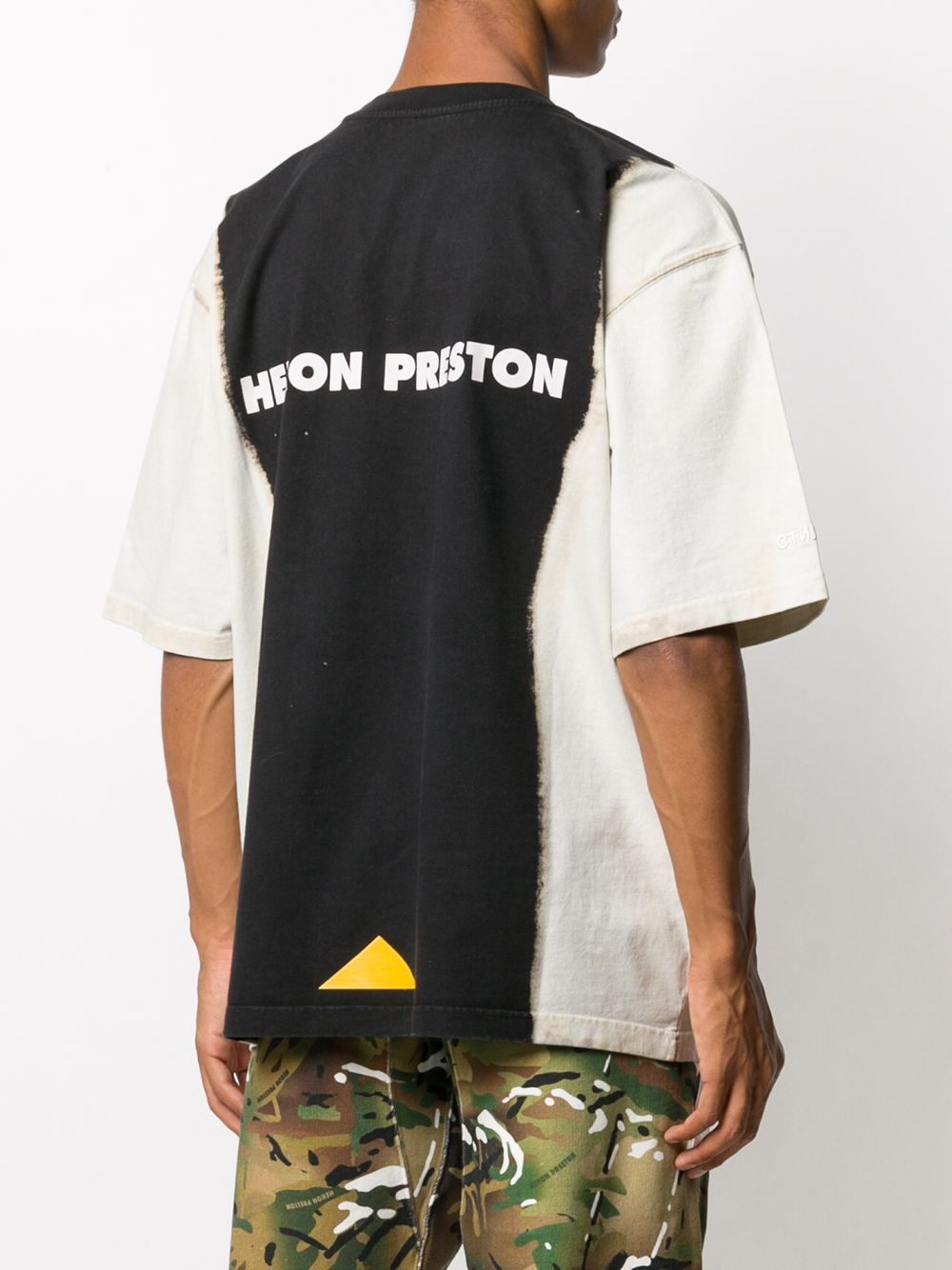 HERON PRESTON Oversized Tie Dye T-shirt Black/White - Maison De Fashion 