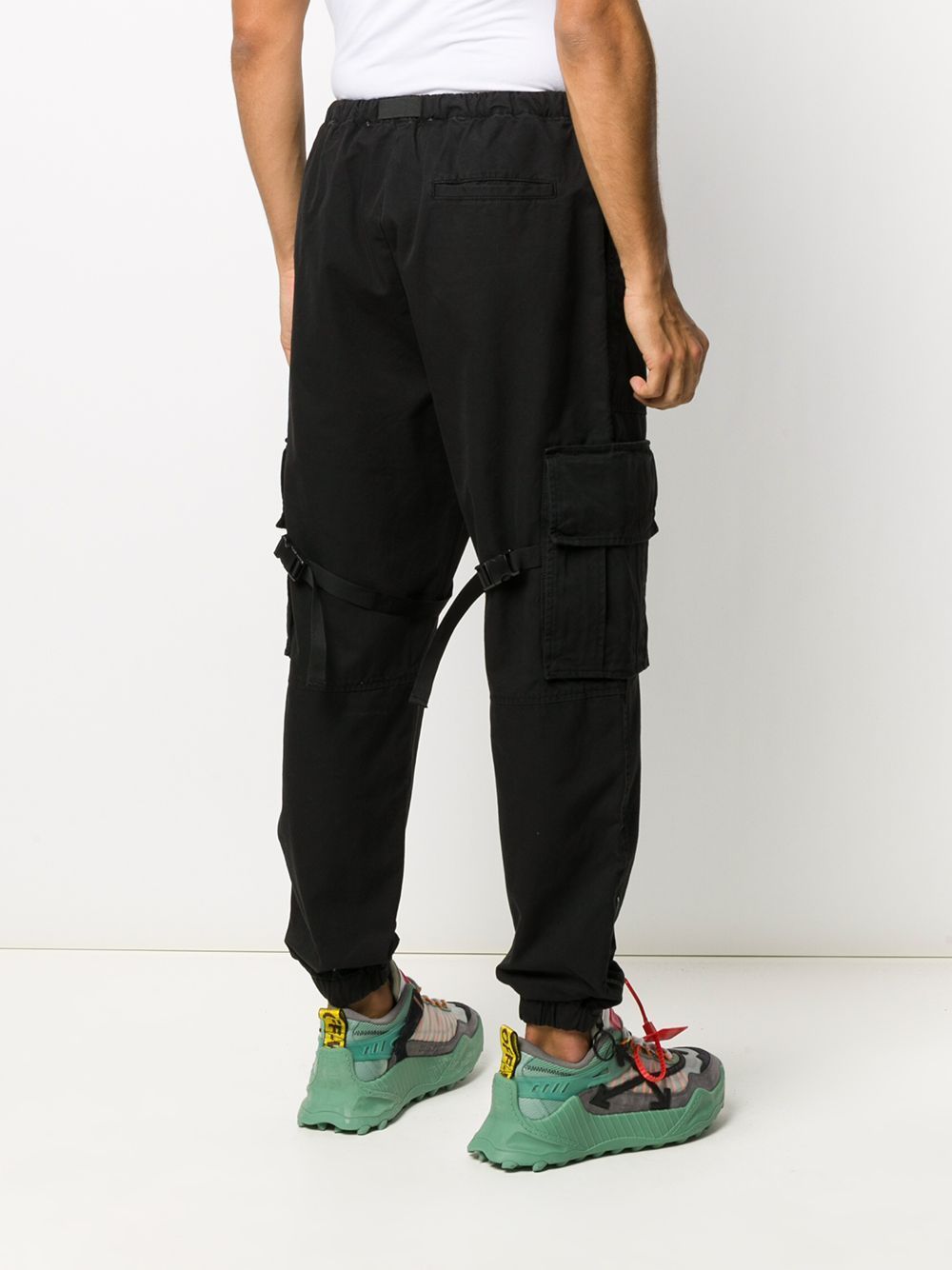 OFF-WHITE Logo Cotton Cargo Pant Black - Maison De Fashion 