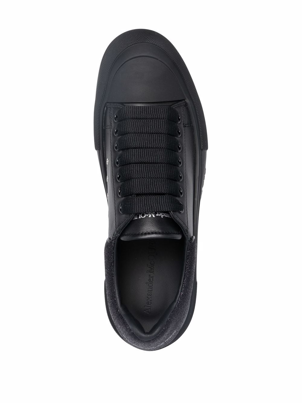 ALEXANDER MCQUEEN Deck Lace Up Sneakers Black - MAISONDEFASHION.COM