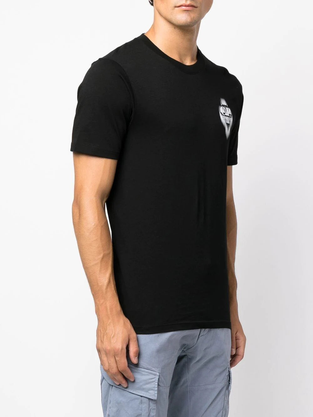 C.P. COMPANY Graphic-print short-sleeved T-shirt Black - MAISONDEFASHION.COM