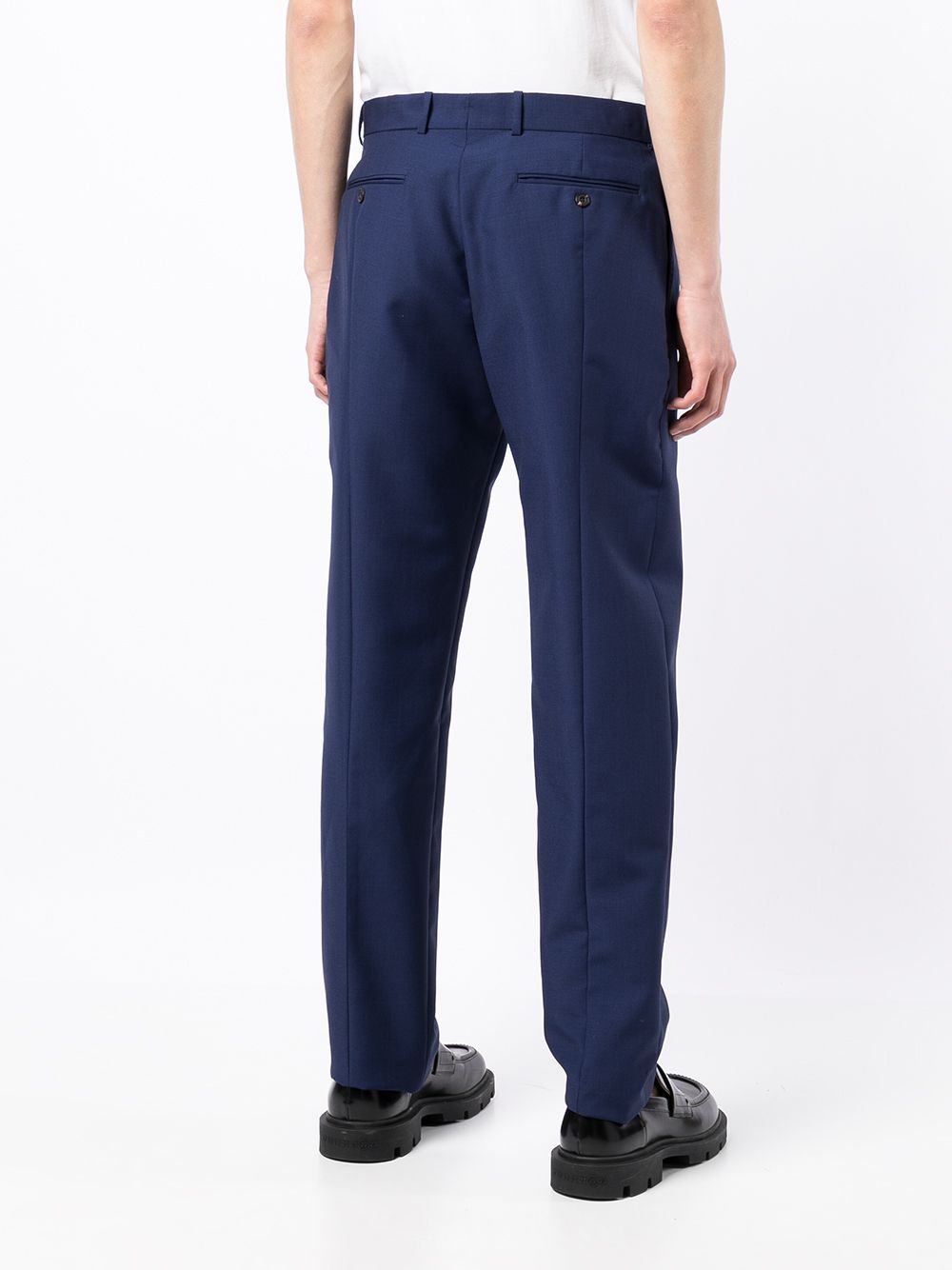 Alexander McQueen Tailored Trousers Navy - MAISONDEFASHION.COM