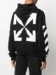 OFF-WHITE Blue Mona Lisa Print Hoodie Black - Maison De Fashion 