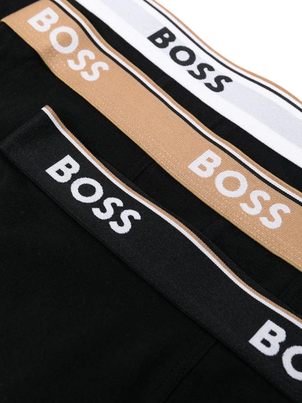 BOSS Three-pack Logo-waistband Boxers Open Miscellaneous - MAISONDEFASHION.COM