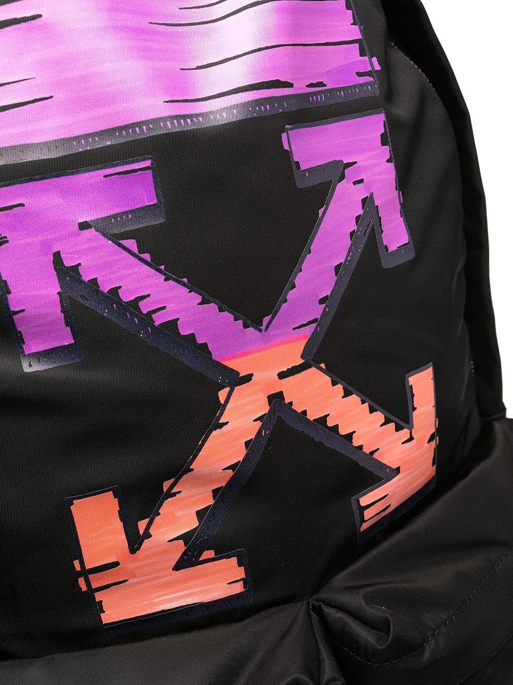 OFF-WHITE Logo Backpack Black/Fuchsia - Maison De Fashion 