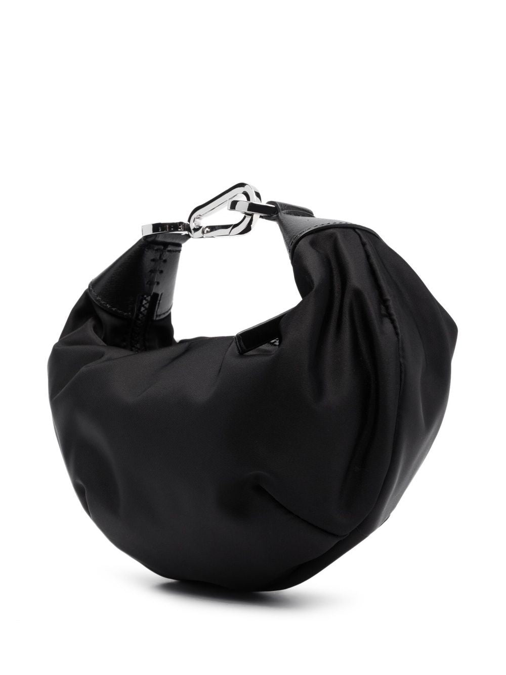 PALM ANGELS WOMEN Big Palm Hobo PM Black/Black - MAISONDEFASHION.COM