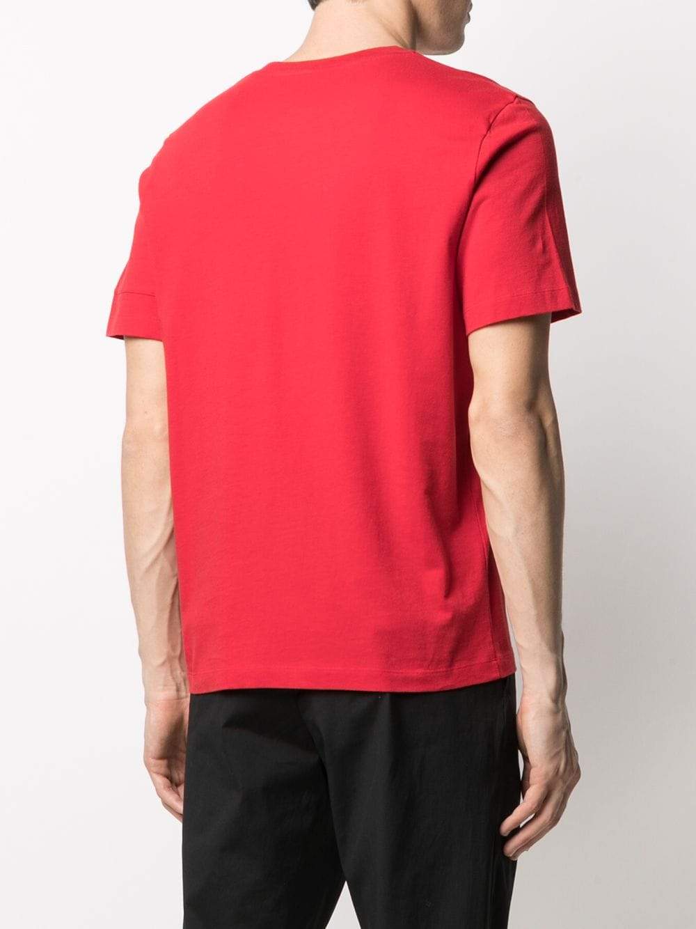 MONCLER Logo T-Shirt Red - MAISONDEFASHION.COM