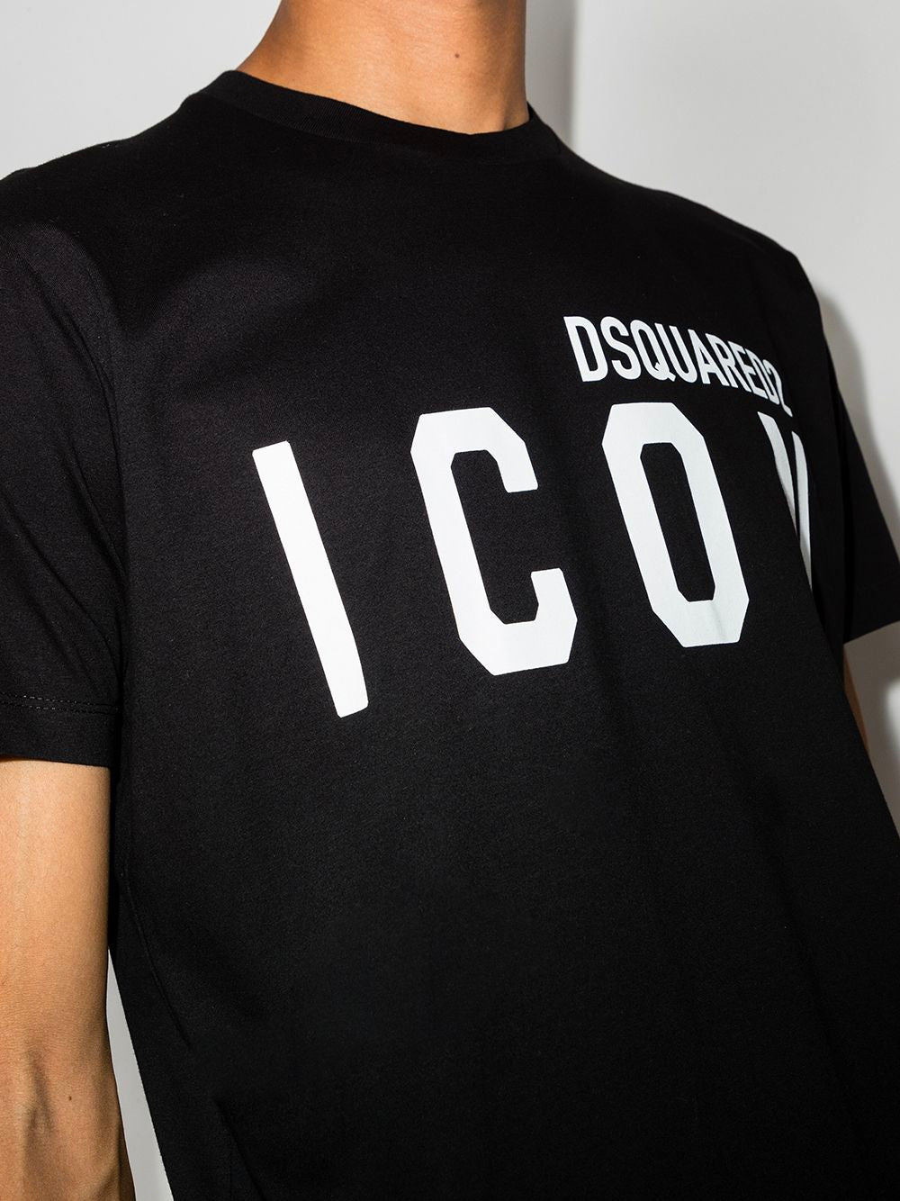 DSQUARED2 Icon Logo T-Shirt Black - MAISONDEFASHION.COM
