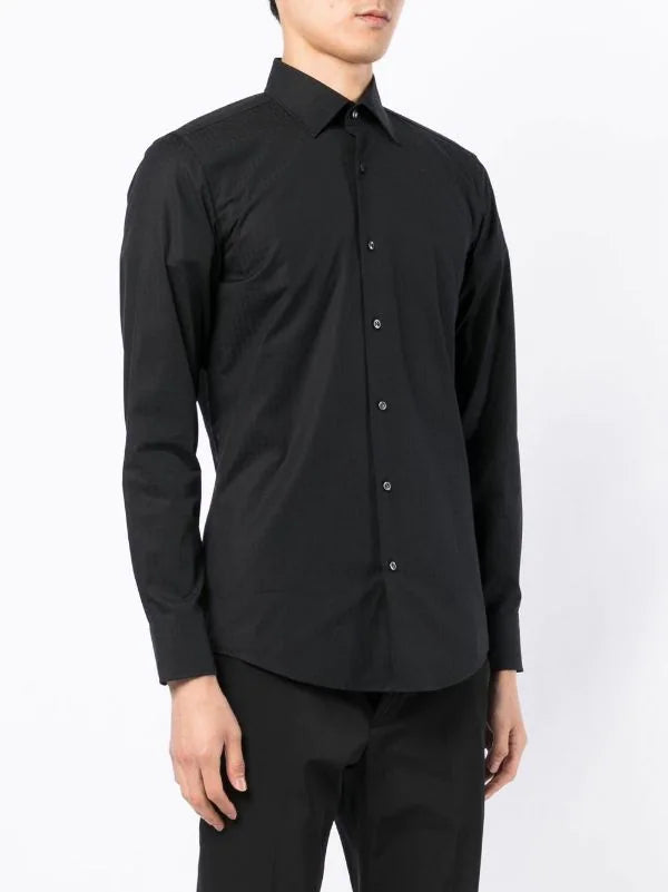 BOSS Hank Kent Shirt Black - MAISONDEFASHION.COM